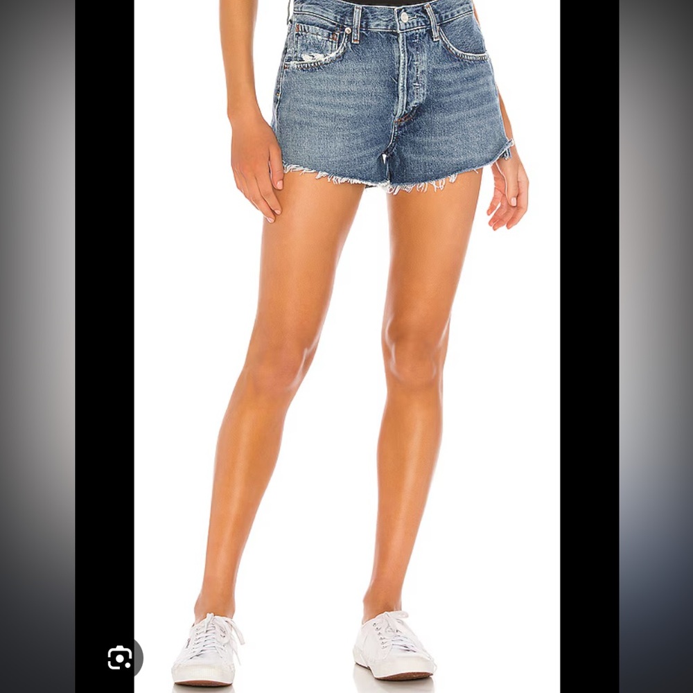 Agolde Blue Jean Shorts